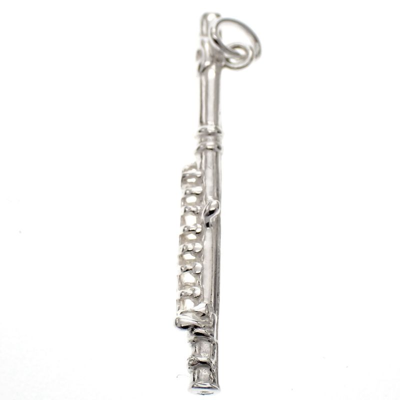 Image 1 of Silver charm; Transverse flute