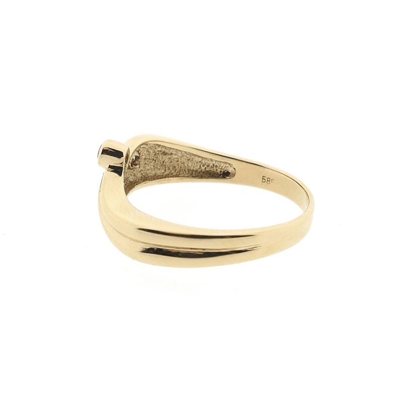 Image 7 of Gold subtle ring with zirconia