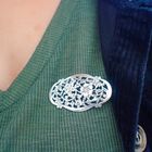 Image 4 of Silver brooch | Floral design