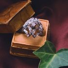 Image 2 of White gold ring with diamonds 0.40 ct.