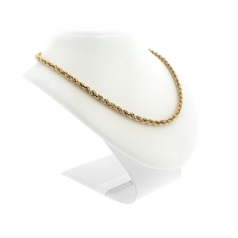 Image 5 of Gold twisted link chain | 46 cm