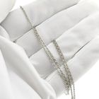 Image 6 of White gold anchor link necklace