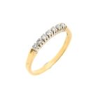 Image 1 of Gold ring with diamond; 0.21 ct.