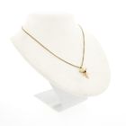 Image 4 of Gold pendant with a bow and sapphire