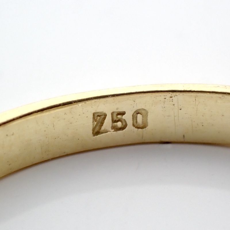 Image 9 of Gold solitaire ring with diamond; 0.17 ct.