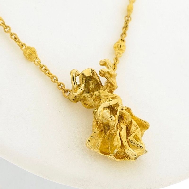 Image 11 of 18 ct. Gold chain/bracelet; Salvador Dalí, Carmen la Crotalos