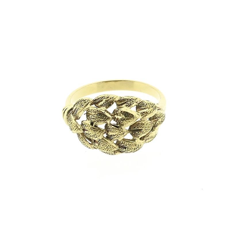 Image 3 of Gold ring with leaves