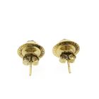 Image 6 of Vintage gold stud earrings with garnet