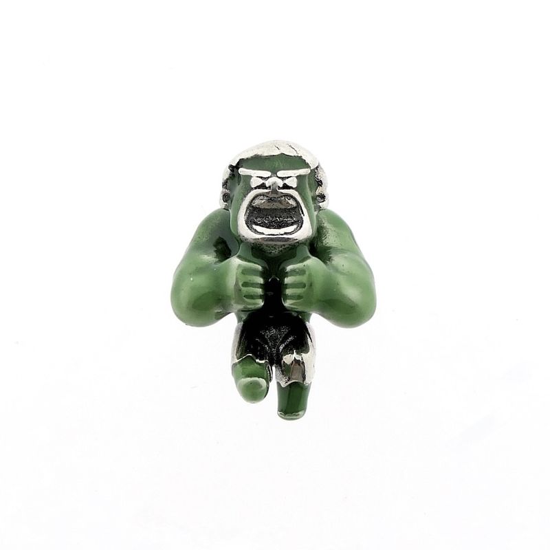 Image 1 of Pandora x Marvel charm; Silver; Hulk