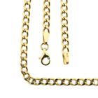 Image 1 of Gold flat gourmet link chain