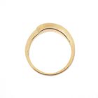 Image 3 of Gold solitaire ring with diamond; 0.02 ct.