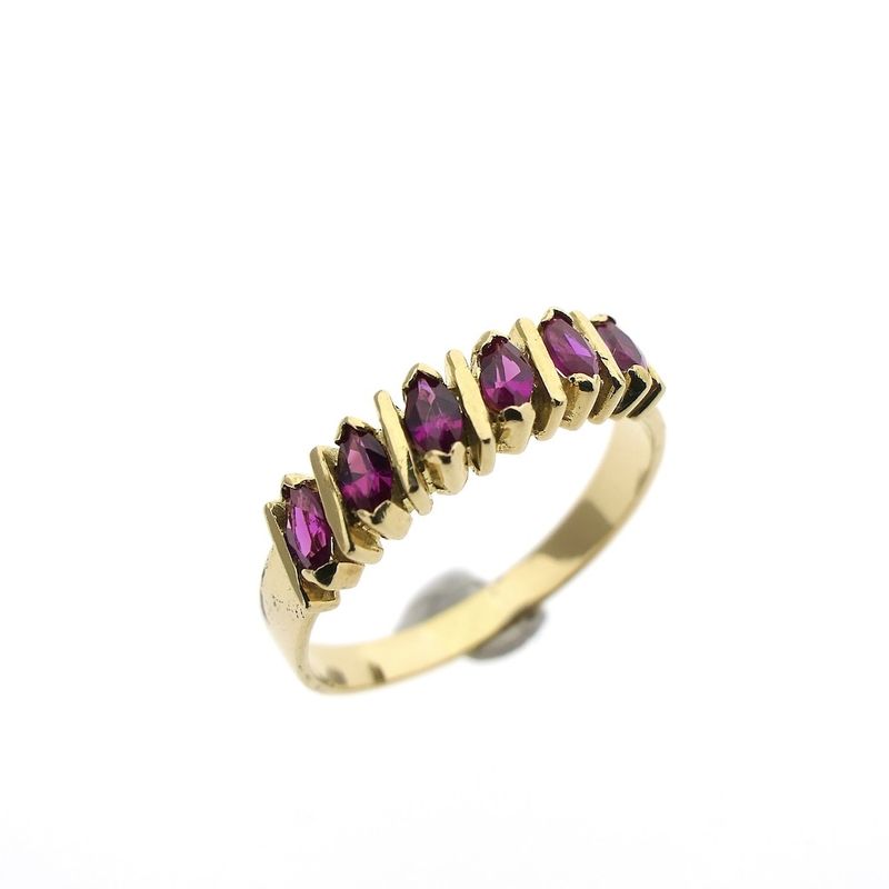 Image 1 of 18 carat gold ring with spinel