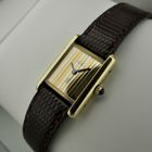 Image 12 of Cartier Tank Vermeil 'Trinity' 221804; Vintage mechanisch dames horloge
