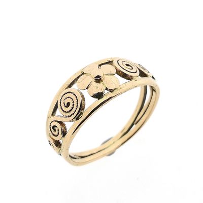 Image 1 of Vintage Gold Floral Ring