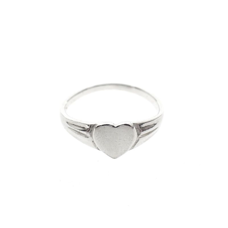 Image 6 of Silver children's ring with heart
