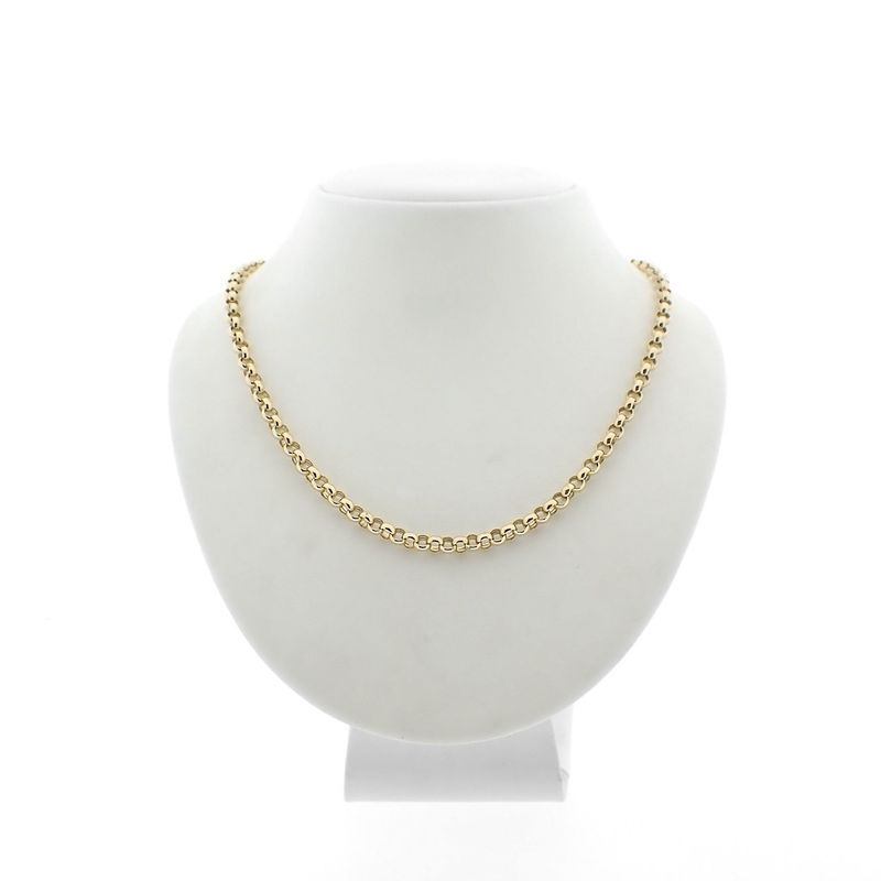 Image 1 of Gold jasseron link chain | 45 cm