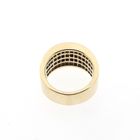 Image 6 of Gold pavé ring with diamonds; 4.16 ct.