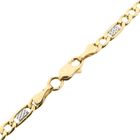 Image 7 of Two-tone gold Figaro link chain | 51.5 cm