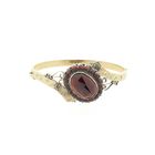 Image 8 of Antique Victorian gold and silver bangle with garnet