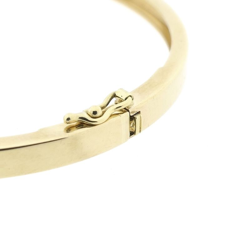 Image 6 of Gold smooth slave bracelet | Ø 61.3 mm