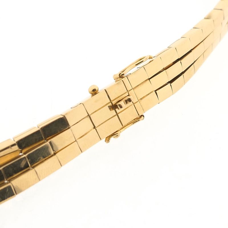 Image 6 of Solid gold women's necklace with bars