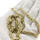Image 8 of Gold square king chain | 58 cm