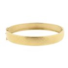 Image 3 of Gold slave bracelet with pattern; Size M/L