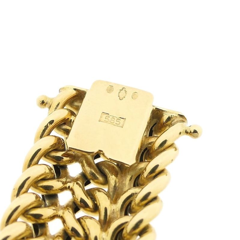 Image 6 of Gold wide fantasy link bracelet