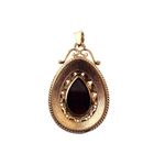 Image 4 of Vintage gold pendant with garnet stones