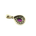 Image 5 of 9 carat pendant with ruby and diamond.