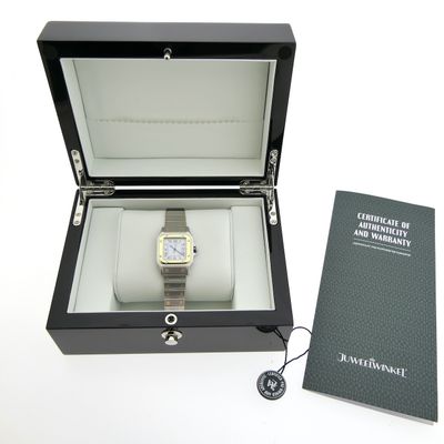 Image 2 of Cartier Santos Ladies 1567; 18k gold/steel women's watch