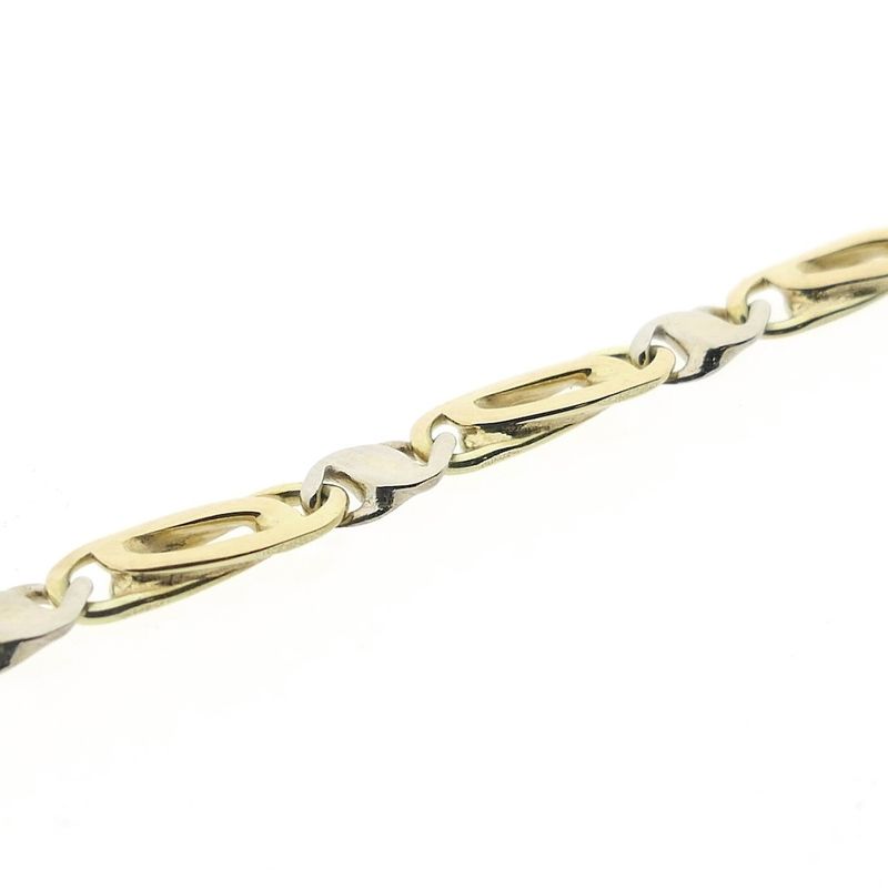 Image 8 of Two-tone gold fantasy link bracelet | 19 cm