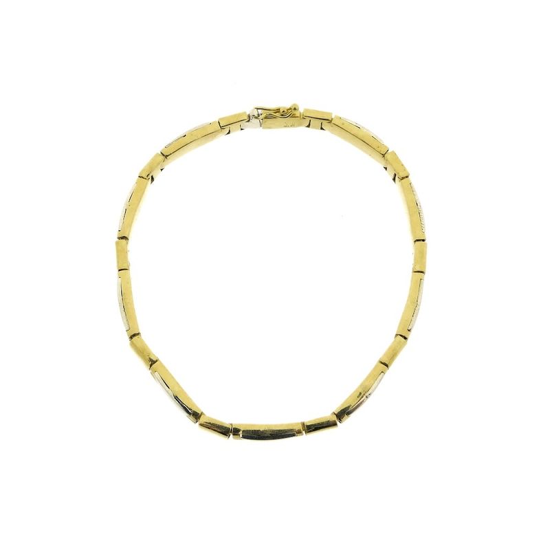 Image 3 of Two-tone gold matte bracelet