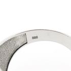 Image 8 of White gold pavé ring with zirconia