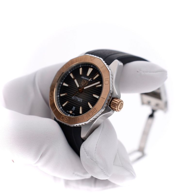 Image 14 of TAG Heuer Aquaracer Professional 200 Date WBP2151.FT6199; Gold/Stainless Steel Men's Watch