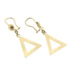 Image 3 of Gold triangular stud earrings