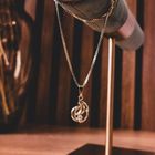 Image 4 of Gold abstract pendant with zirconia