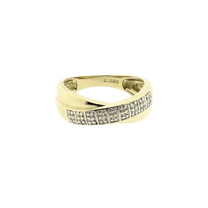 Image 3 of Gold ring with diamond | 0.09 ct.