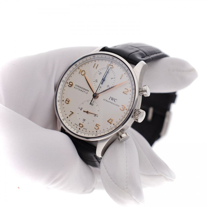 Image 5 of IWC Portuguese Chronograph 'Ivory' IW371401; Automatic Men's Watch