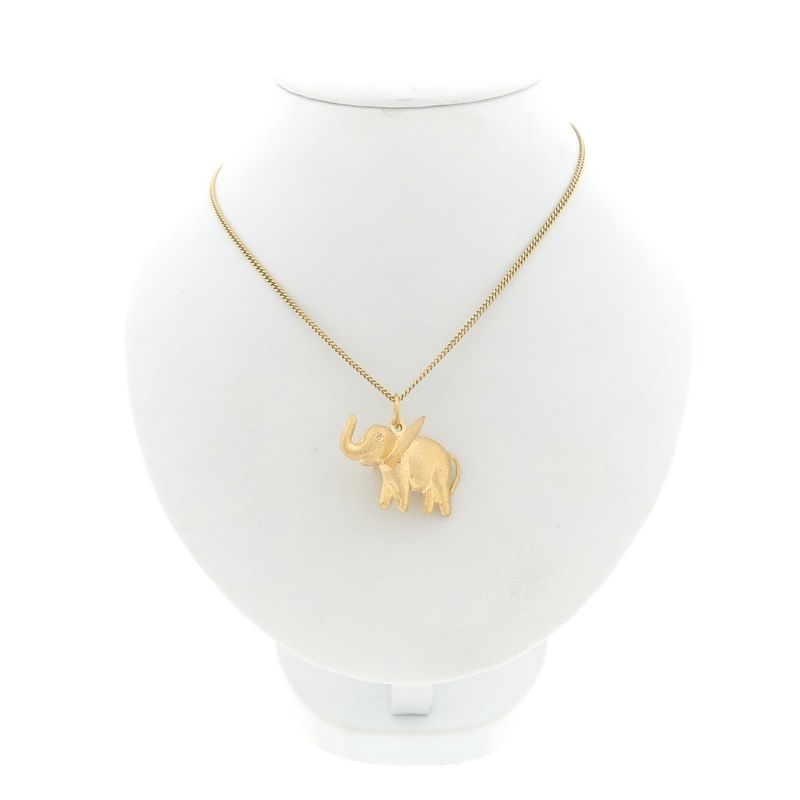 Image 7 of Gold elephant pendant