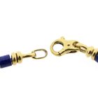 Afbeelding 4 van Gouden armband met lapis lazuli en malachiet | 19,5 cm