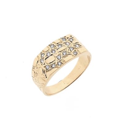 Afbeelding 1 van Roségouden ring met zirconia