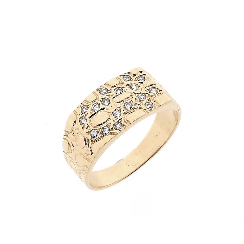 Afbeelding 1 van Roségouden ring met zirconia