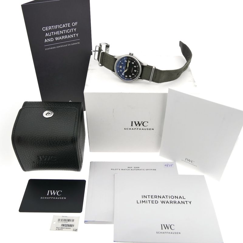 Image 13 of IWC Pilot Spitfire IW326801; Automatic men's watch