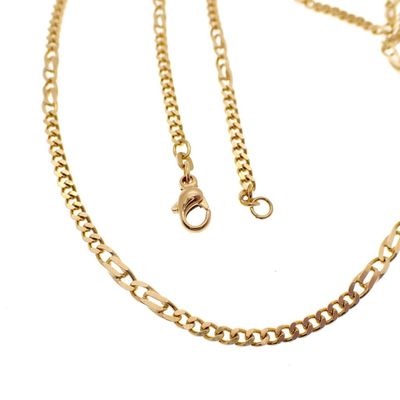 Image 1 of Gold Figaro link chain | 45 cm