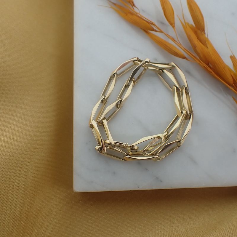 Image 2 of Gold closed for ever bracelet | 19 cm