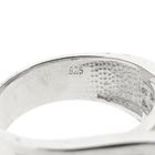 Image 8 of Silver ring with clear zirconia