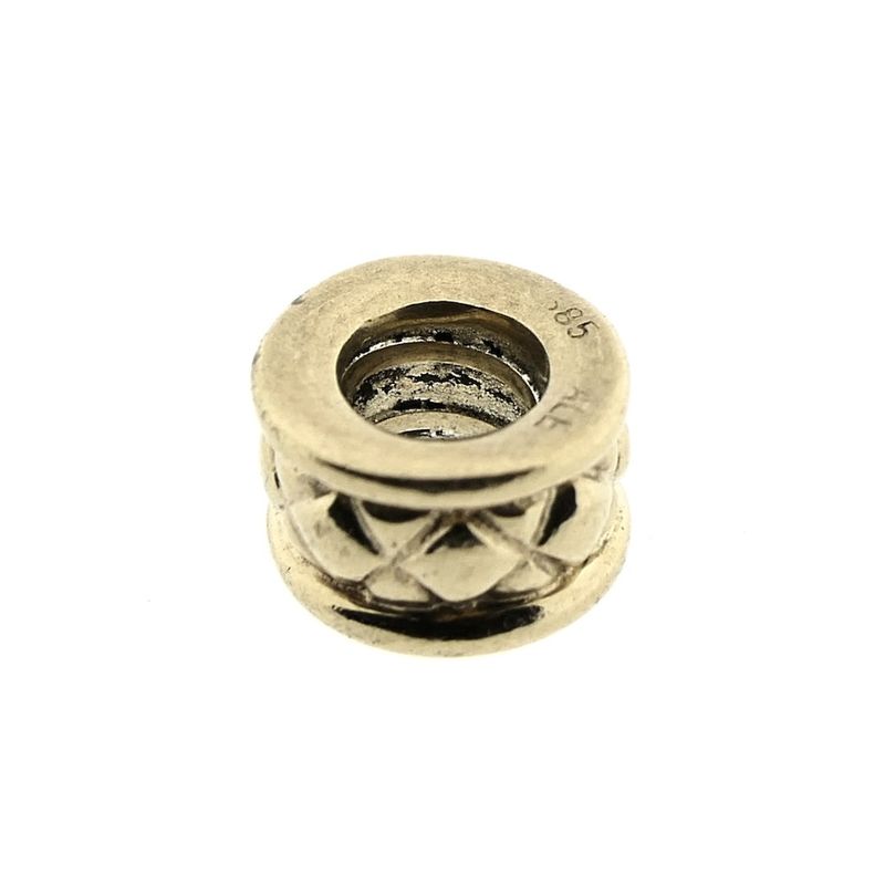 Image 2 of Pandora spacer; Gold; Criss Cross Charm