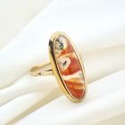 Image 6 of Gold ring with moss agate | Vintage