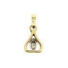 Image 2 of Gold subtle pendant with diamond; 0.01 ct.